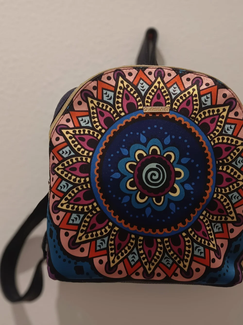 & Other Stories Vibrant Mandala Mini Backpack - Blue, Pink, Yellow